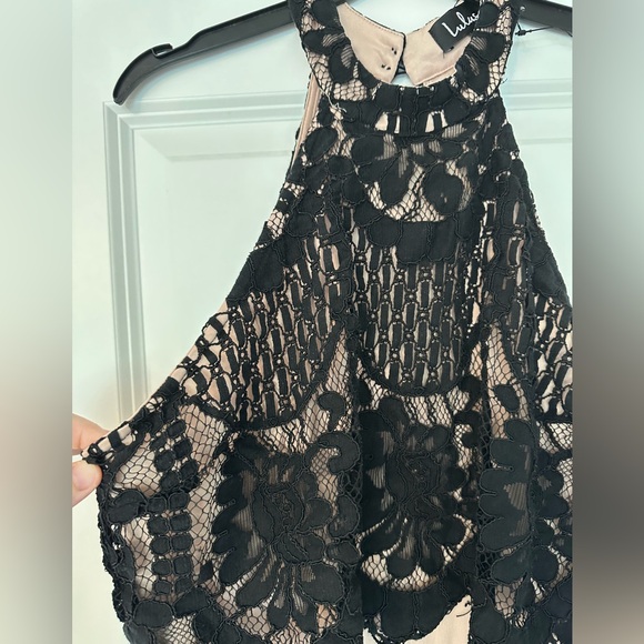 Lulu's Black Lace Halter Jumpsuit - Picture 9 of 13